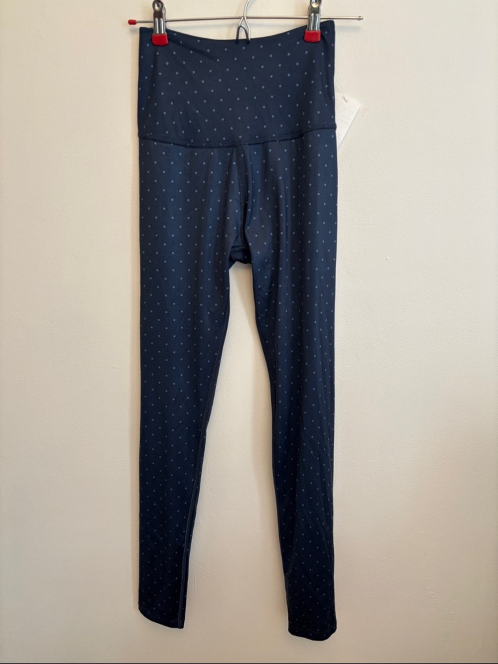 Beyond Yoga Leggings Blue Polka Dot Small New